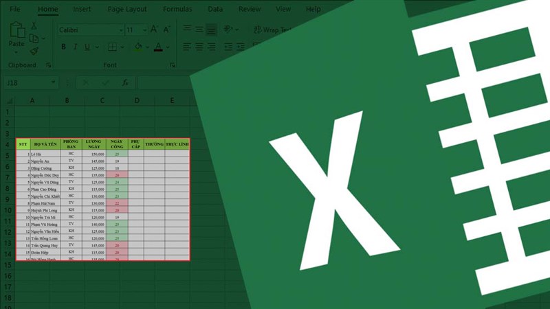 Cách sắp xếp dữ liệu theo màu trong Excel