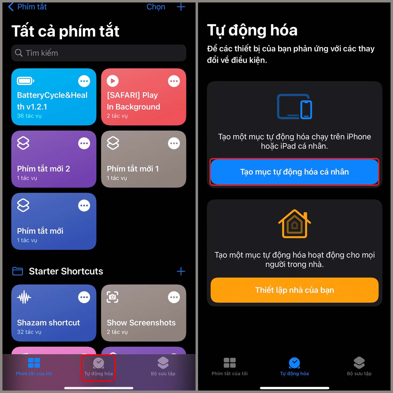 Cách tạo thông báo sạc pin cho iPhone