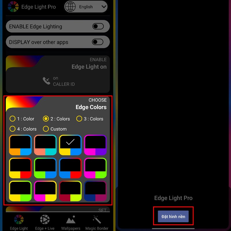 Cách tạo viền sáng RGB trên điện thoại