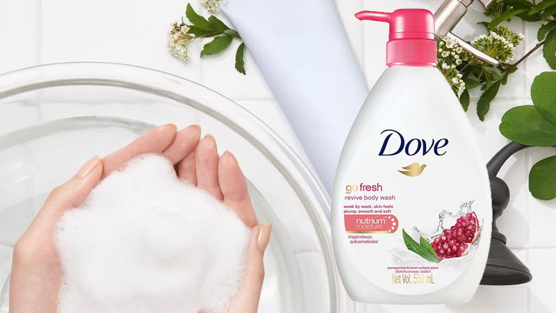 Sữa tắm Dove Go Fresh Revive Body Wash hương lựu