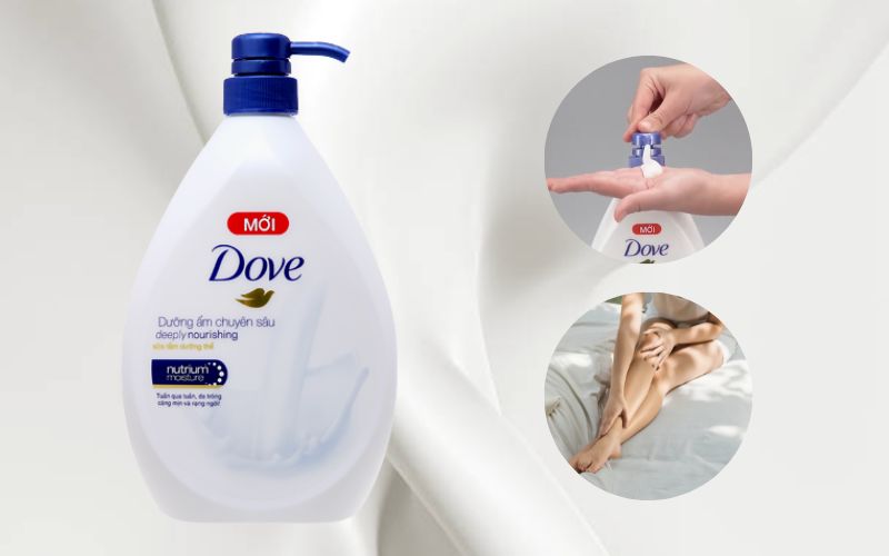 Sữa tắm dưỡng thể Dove Deep Moisture dưỡng ẩm chuyên sâu