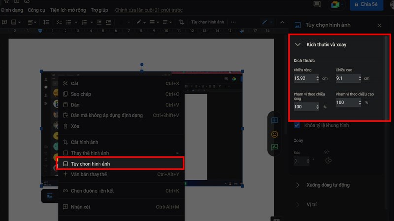 Cách xem kích thước ảnh