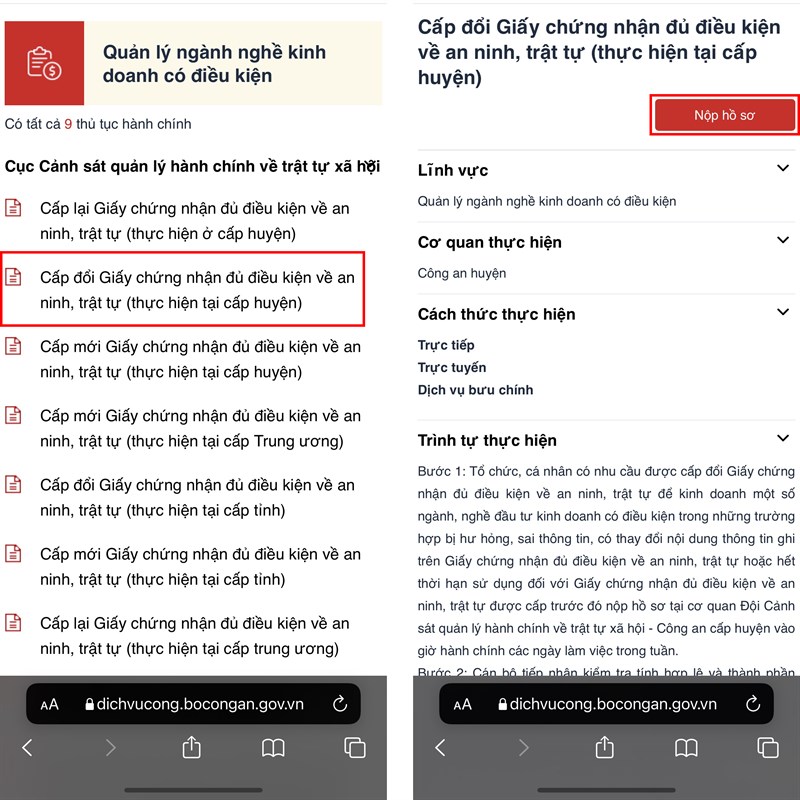 Cách đổi giấy chứng nhận đủ điều kiện an ninh trật tự Cách đổi giấy chứng nhận đủ điều kiện an ninh trật tự