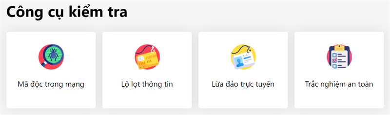 Các công cụ kiểm tra của NCSC