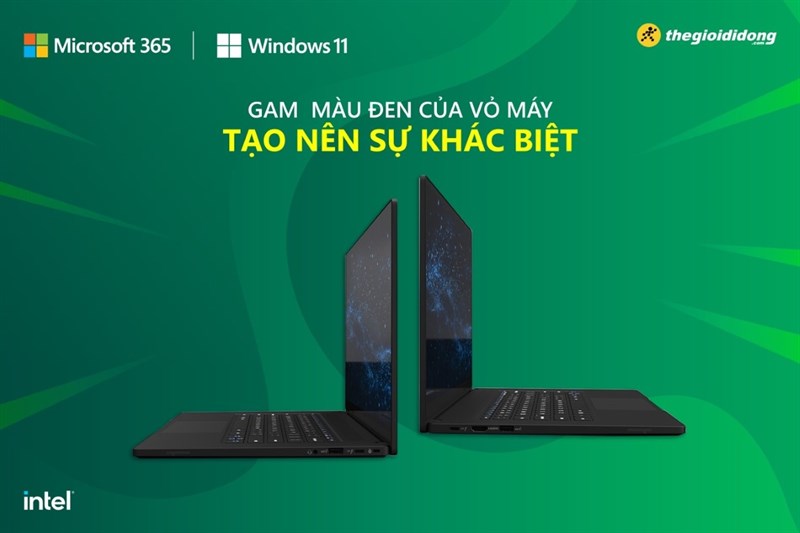 Gam màu đen của vỏ máy tạo nên sự khác biệt