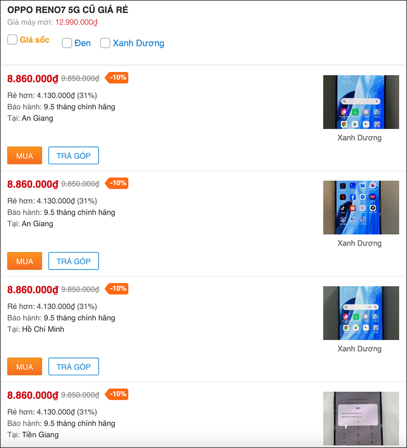 Cập nhật nhanh giá OPPO Reno7 5G cũ hiện tại, bật mí mua bao lời luôn Cập nhật nhanh giá OPPO Reno7 5G cũ hiện tại, bật mí mua bao lời luôn