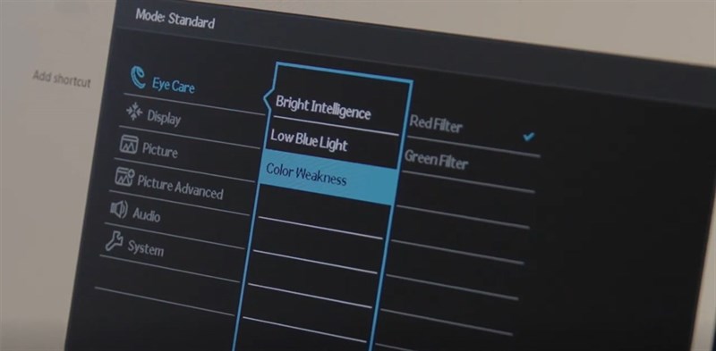 Màn hình BenQ GW2480T còn trang bị chế độ đặc biệt nhằm đem đến trải nghiệm tốt hơn cho người sắc giác yếu. Nguồn: BenQ.