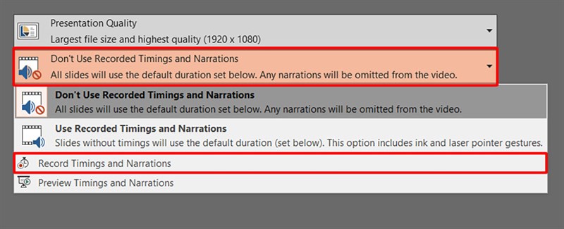 Cách lồng tiếng vào trong PowerPoint