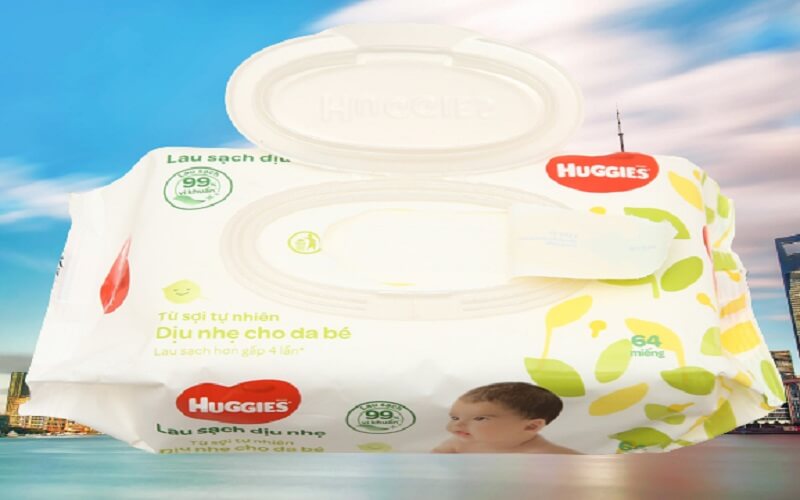 Thành phần của khăn ướt Huggies Gold rất lành tính