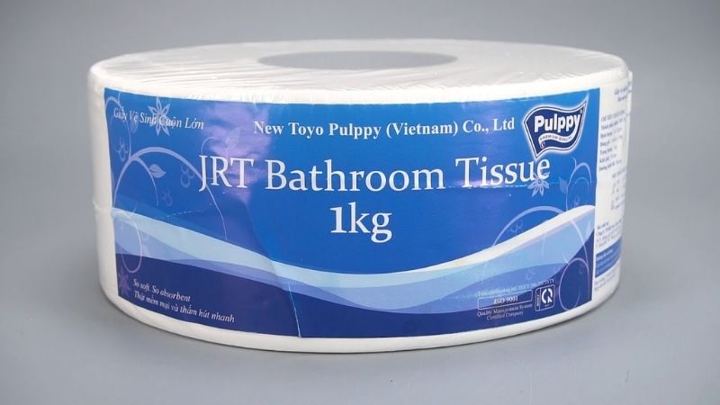 Giấy vệ sinh cuộn lớn Pulppy 2 lớp 1kg