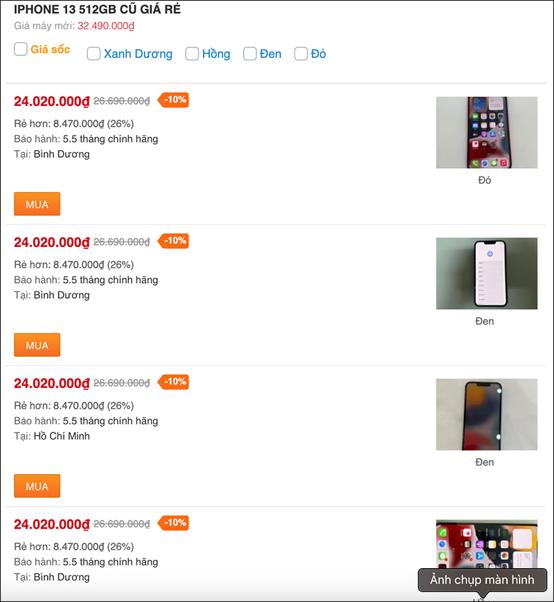 Giá iPhone 13 cũ hiện tại bao nhiêu? Quá sốc vì rẻ hơn 29% máy mới