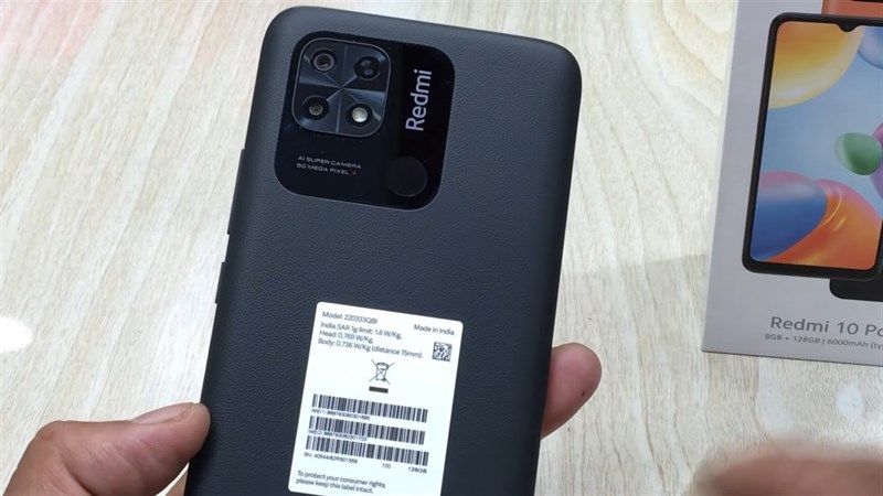 Redmi 10 Power sở hữu cụm camera có thiết kế độc đáo