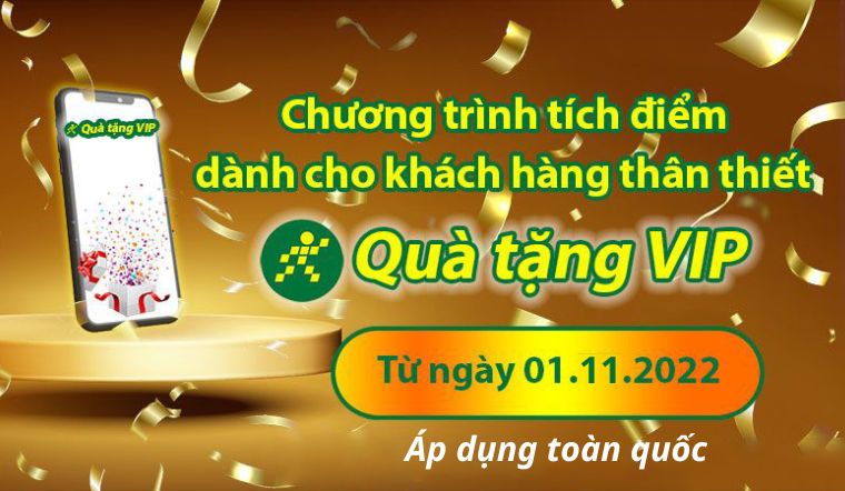Chương trình tích điểm dành cho khách hàng thân thiết qua ứng dụng Quà Tặng VIP