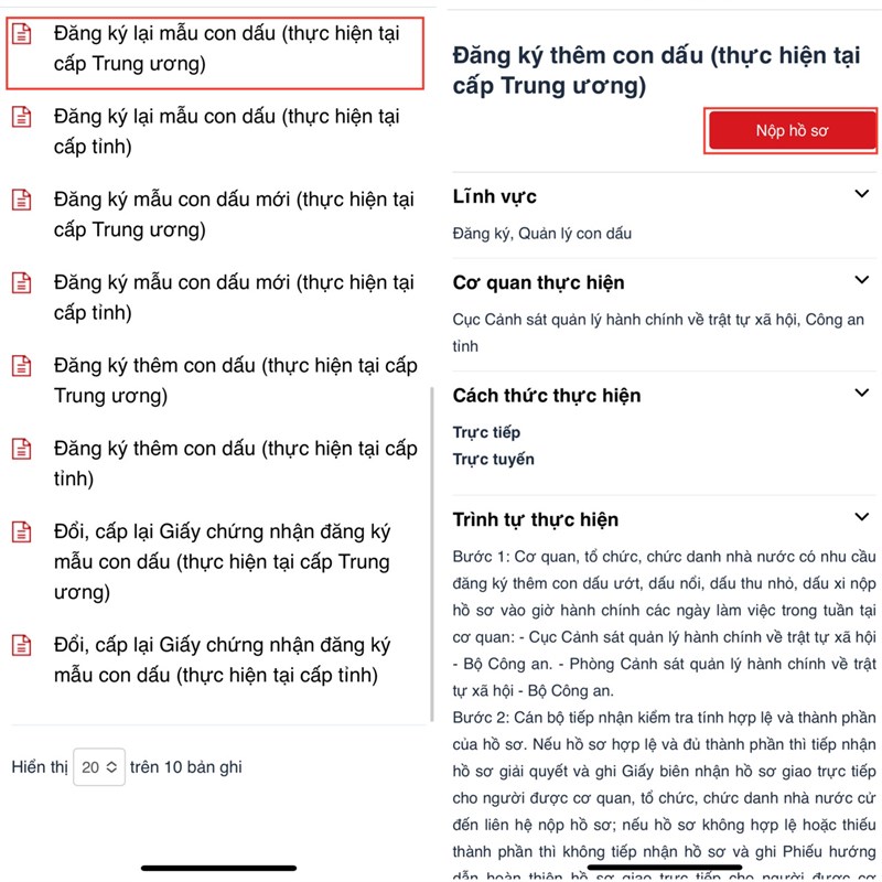 Cách đăng ký lại mẫu con dấu Cách đăng ký lại mẫu con dấu