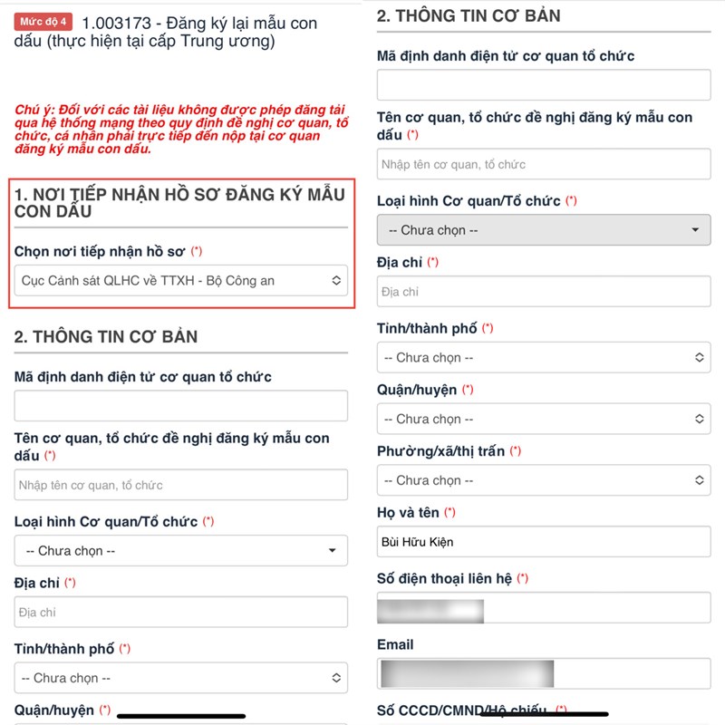 Cách đăng ký lại mẫu con dấu Cách đăng ký lại mẫu con dấu
