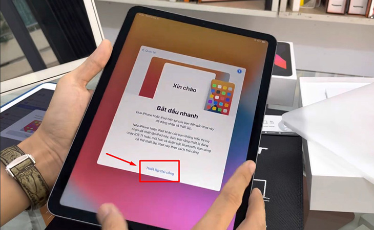 cài đặt ipad mới mua