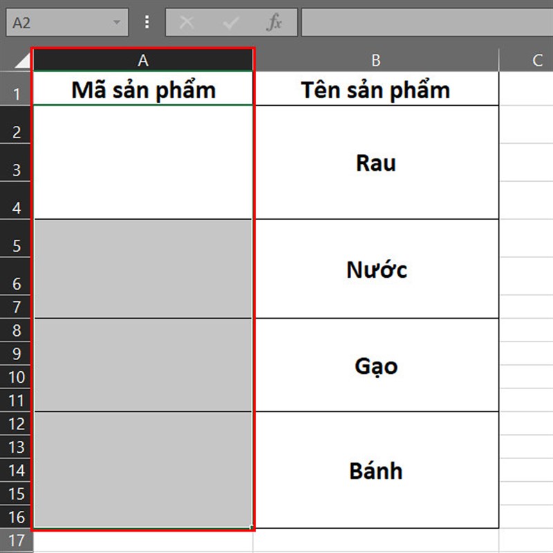 Cách đánh số thứ tự cho ô bị gộp trong Excel Cách đánh số thứ tự cho ô bị gộp trong Excel
