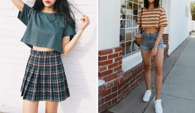 10 cách phối đồ với áo croptop tay ngắn chất lừ cho cô nàng cá tính