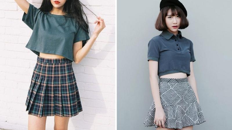 10 ways to coordinate with a quality short-sleeved crop top for a girl with personality