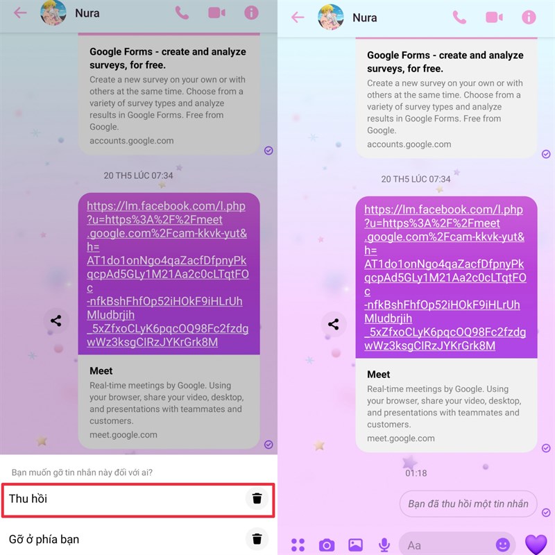 Cách thu hồi tin nhắn đã gửi sau một thời gian trên Messenger cực đơn giản Cách thu hồi tin nhắn đã gửi sau một thời gian trên Messenger cực đơn giản