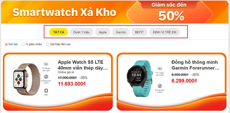 săn deal smartwatch