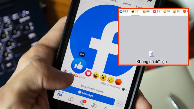 Mẹo xem tên tài khoản người khác thả cảm xúc bài viết trên Facebook