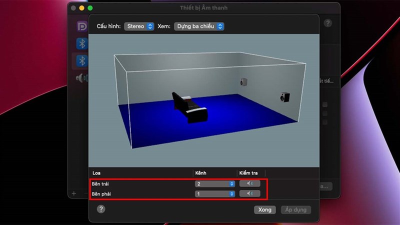 cách điều chỉnh âm thanh loa ngoài trên MacBook