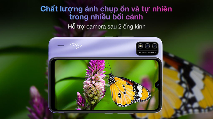 Điện thoại Itel L6006 hỗ trợ camera sau 2 ống kính mang lại chất lượng ảnh chụp ổn định