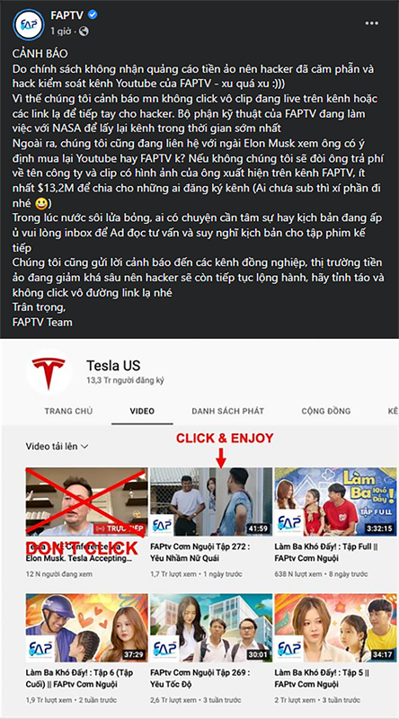 Fanpage FAPtv dua ra thong bao chinh thuc ve su viec