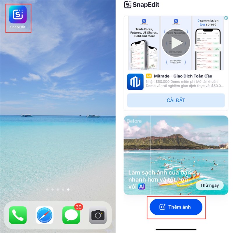 Cách xóa người trong ảnh quán coffee 