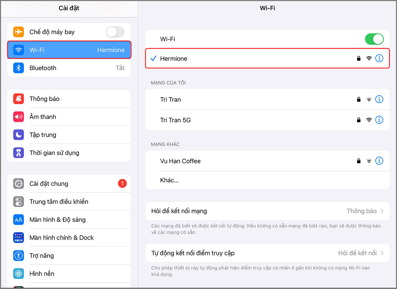 iPad không vào được WiFir iPad không vào được WiFir