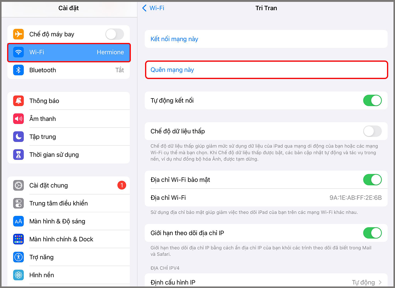 iPad không vào được WiFi iPad không vào được WiFi