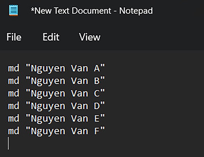 Cách tạo hàng loạt folder từ danh sách có sẵn Tạo Folder theo danh sách Excel