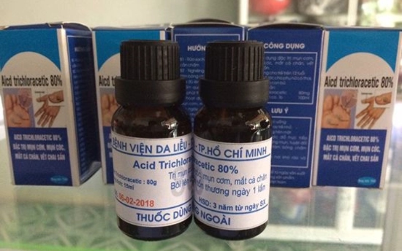 Thuốc trị mụn cóc Acid Trichloracetic 80%