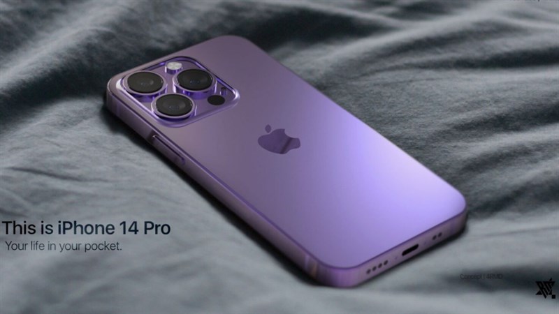 Ngắm concept iPhone 14 Pro Mini tuyệt đẹp với màu tím, nếu được ra mắt thì tốt nhỉ?