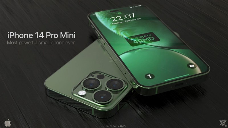 Ngắm concept iPhone 14 Pro Mini tuyệt đẹp với màu tím, nếu được ra mắt thì tốt nhỉ?
