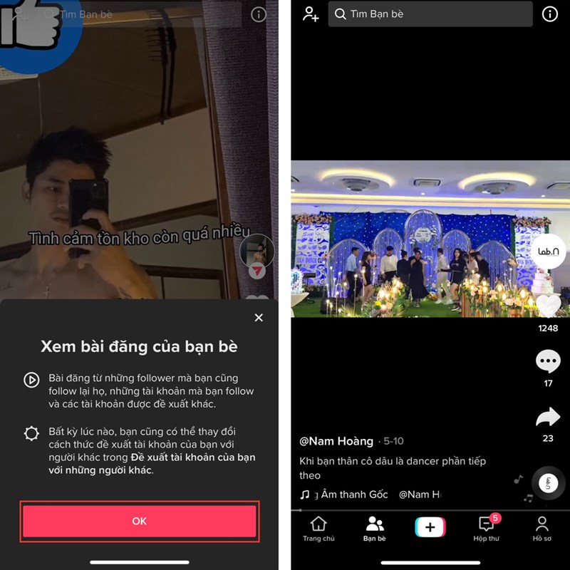 Cách xem bài đăng của bạn bè trên TikTok