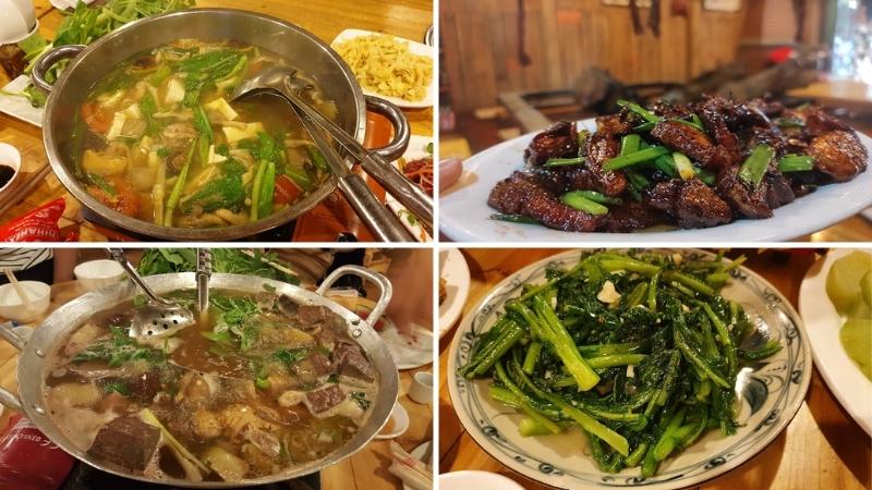 Một số món ăn hấp dẫn tại nhà hàng Khám Phá Việt