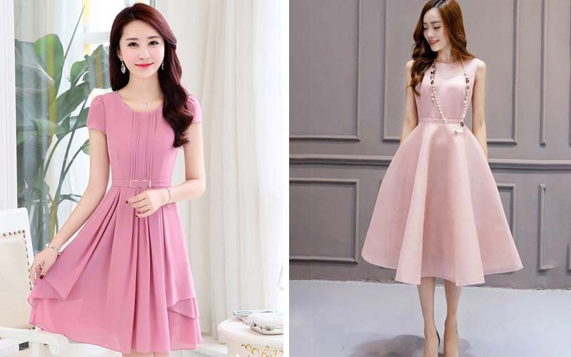 Đầm dạ hội hồng pastel cực đẹp