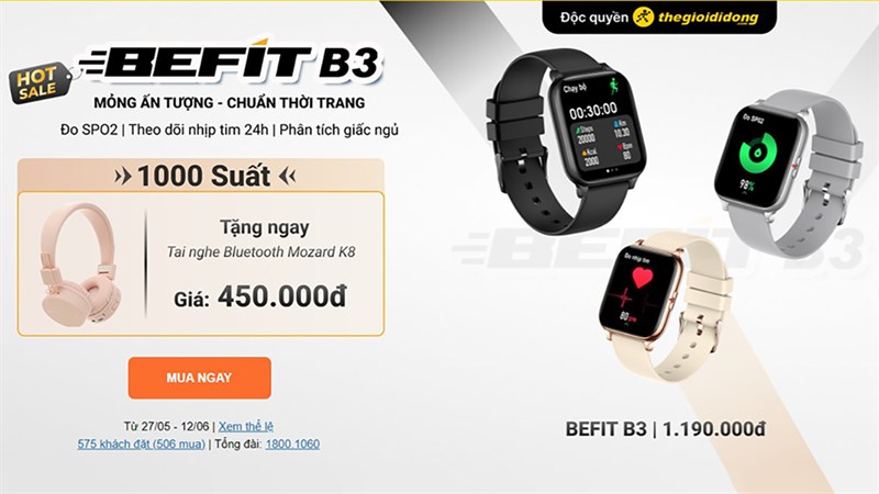 Chỉ 3 ngày, BeFit B3 đã được 500 người mua vì những lý do sau