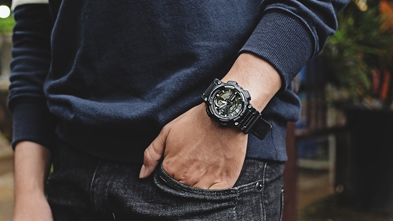 Đồng hồ kim nam nhựa CASIO AEQ-110W-1AVDF Đen Đồng hồ kim nam nhựa CASIO AEQ-110W-1AVDF Đen