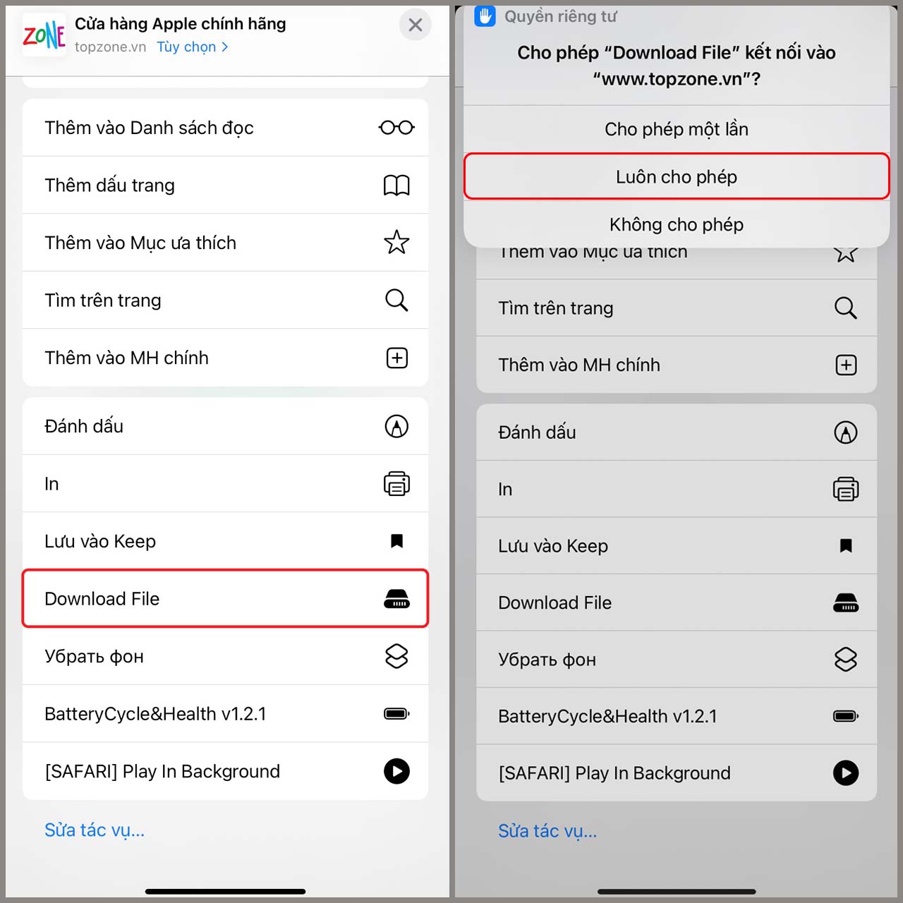 Cách tải file bằng Shortcuts trên iPhone