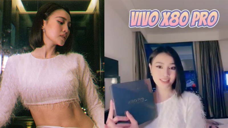 Hình ảnh Ninh Dương Lan Ngọc và Vivo X80 Pro