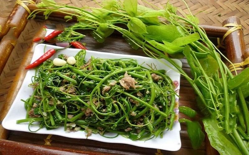 Rau dạ hiến còn có tên rau bò khai, rau khau hương,