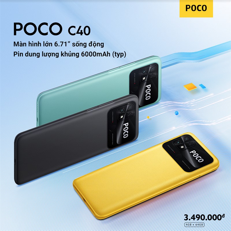 Hình ảnh bộ 3 POCO C40 Hình ảnh bộ 3 POCO C40