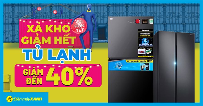 Xả kho giảm hết: Tủ lạnh giảm đến 28%, trả chậm 0% lãi suất, vui hơn tết