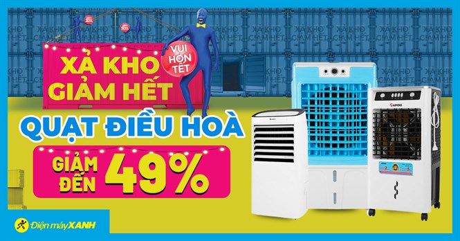 Xả kho giảm hết - Vui hơn tết: Quạt điều hòa giảm mạnh đến 49%