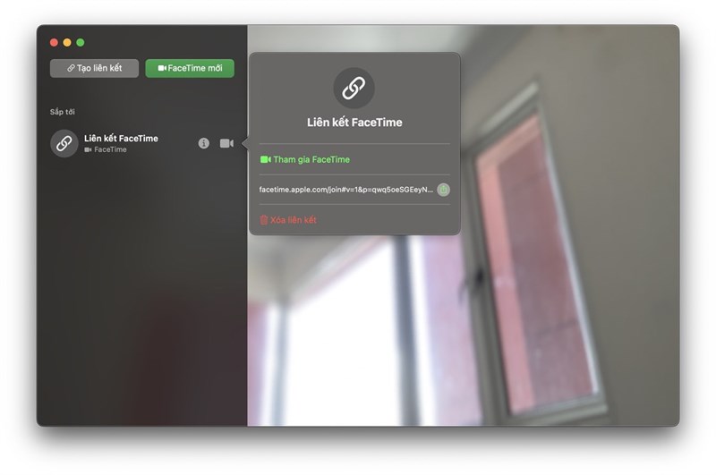 Facetime trên macOS Monterey 12.4 có thể tạo link cuộc gọi chỉ bằng một nút nhấn