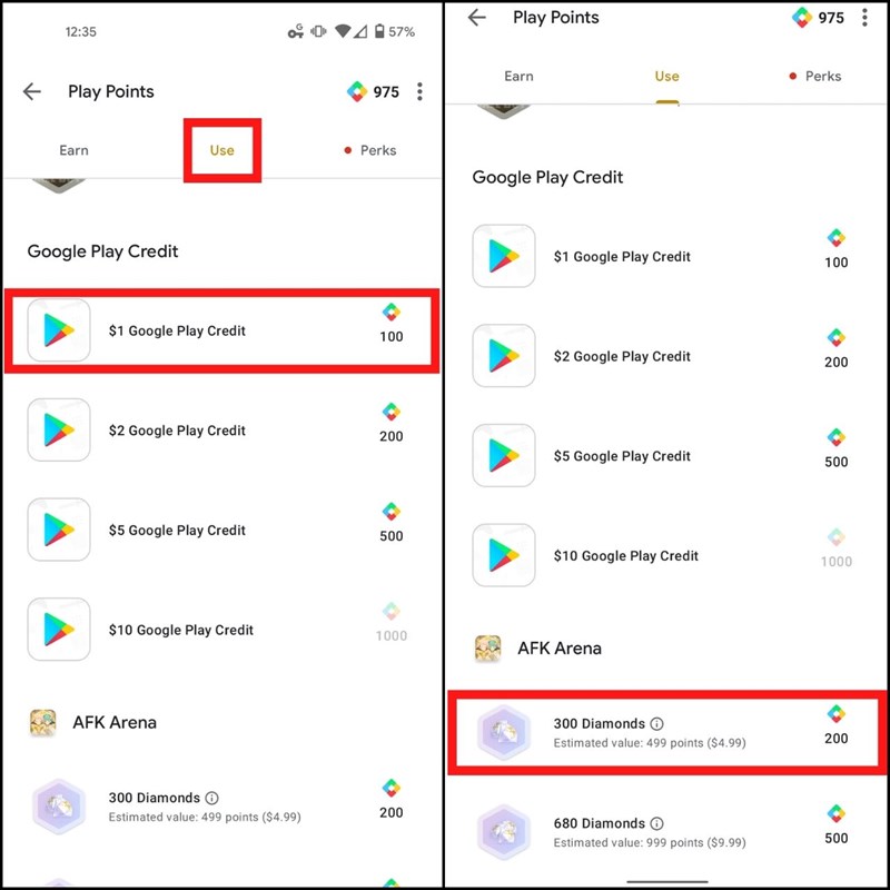 Cách đổi điểm Google Play trên CH Play