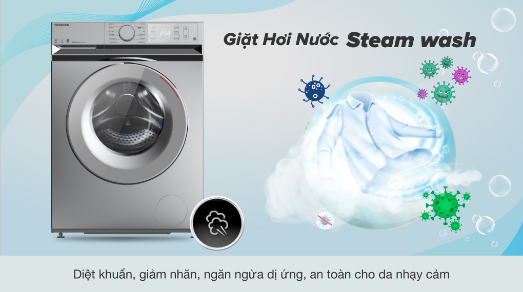 Công nghệ giặt hơi nước Steam Wash